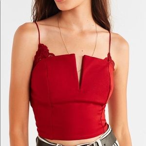Urban Outfitters Julie Lace Notch Cami